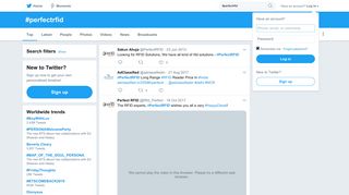 
                            8. #perfectrfid hashtag on Twitter