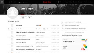 
                            4. Perfil musical de Zaebal-login | Last.fm