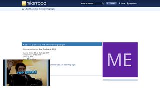 
                            5. Perfil público de metroflog-login - Miarroba