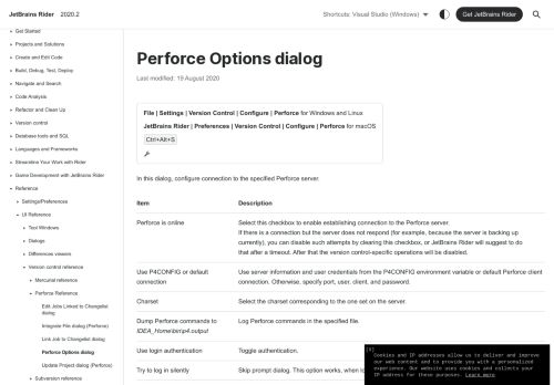 
                            7. Perforce Options Dialog - Help | JetBrains Rider