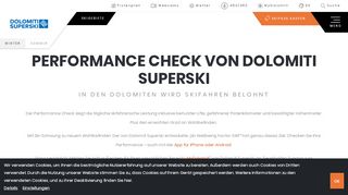 
                            5. Performance Check Dolomiti Superski | App für Android & iPhone