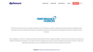 
                            5. Performance Horizon - App Samurai