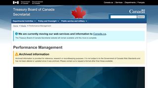 
                            9. Performance Management - Treasury Board of Canada Secretariat