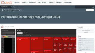 
                            2. Performance Monitoring From Spotlight Cloud - Quest Community