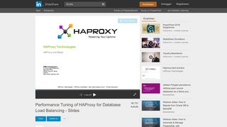 
                            8. Performance Tuning of HAProxy for Database Load Balancing - Slides