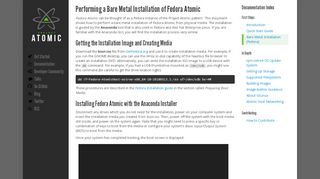 
                            3. Performing a Bare Metal Installation of Fedora Atomic — Project Atomic