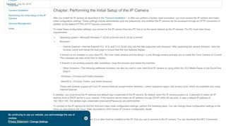 
                            13. Performing the Initial Setup of the IP Camera - Cisco