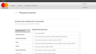 
                            12. Perguntas Frequentes - Mastercard® Surpreenda