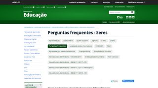 
                            11. Perguntas Frequentes - Ministério da Educação - Portal do MEC