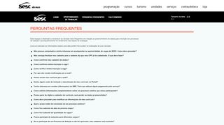 
                            7. Perguntas frequentes - SESC - Oportunidades de Trabalho - Sesc SP