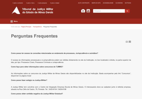 
                            10. Perguntas Frequentes - TJM