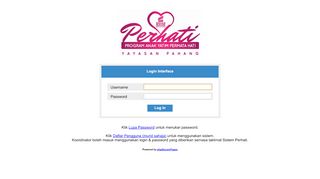 
                            6. Perhati - Login Interface