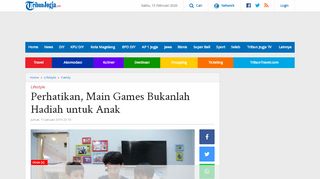 
                            12. Perhatikan, Main Games Bukanlah Hadiah untuk Anak - Tribun Jogja