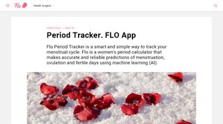 
                            2. Period Tracker - Flo