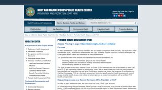 
                            2. Periodic Health Assessment PHA - Navy Medicine - Navy.mil
