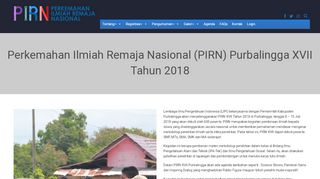 
                            5. Perkemahan Ilmiah Remaja Nasional (PIRN) Purbalingga XVII Tahun ...