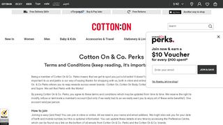 
                            8. Perks Terms & Conditions - Cotton On