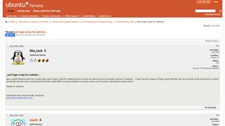 
                            5. perl login script for website.... - Ubuntu Forums