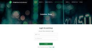 
                            13. Permaconn | Installer Zone - Login