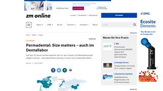
                            5. Permadental: Size matters – auch im Dentallabor: zm-online