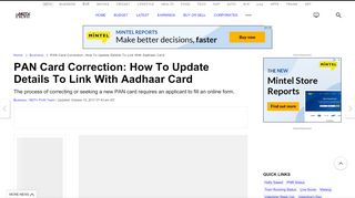 
                            10. Permanent Account Number (PAN) Card Correction: How To Update ...