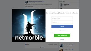 
                            6. [Permasalahan Login melalui Facebook dan... - Lineage2 Revolution ...