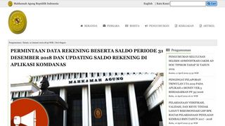 
                            2. Permintaan Data Rekening Beserta Saldo ... - Mahkamah Agung