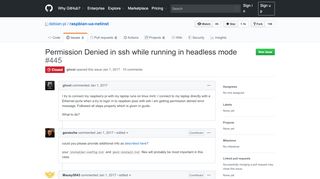 
                            12. Permission Denied in ssh while running in headless mode · Issue ...