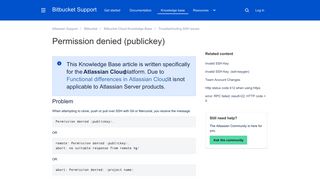 
                            12. Permission denied (publickey) - Atlassian Documentation