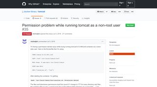 
                            10. Permission problem while running tomcat as a non-root user · Issue ...