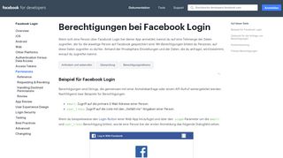
                            3. Permissions - Facebook Login - Facebook for Developers