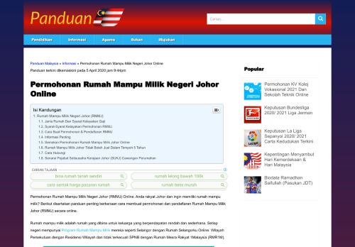 
                            9. Permohonan Rumah Mampu Milik Negeri Johor Online