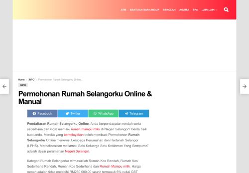 
                            7. Permohonan Rumah Selangorku Online - Permohonan.my