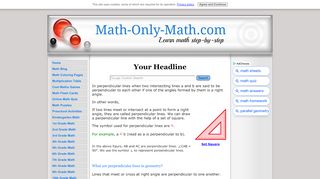 
                            9. Perpendicular Lines | What are Perpendicular Lines ... - Math Only Math