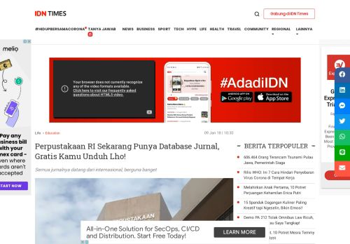 
                            13. Perpustakaan RI Sekarang Punya Database Jurnal, Gratis Kamu ...