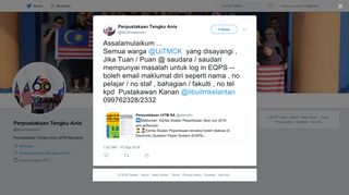 
                            11. Perpustakaan Tengku Anis on Twitter: 