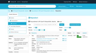 
                            7. Perpustakaan UIN Syarif Hidayatullah Jakarta - Repositori