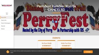 
                            10. Perryfest Rambler Run 5k CANCELED - RunSignup