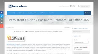 
                            8. Persistent Outlook Password Prompts For Office 365 | Bruceb News