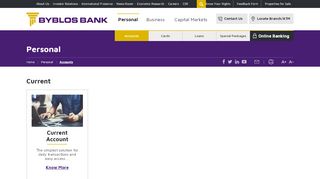 
                            3. Personal | Accounts | Lebanon | Byblos Bank