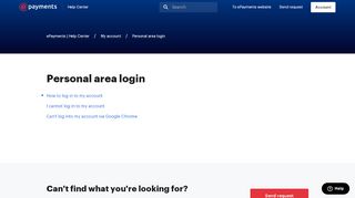 
                            5. Personal area login – ePayments | Help Center