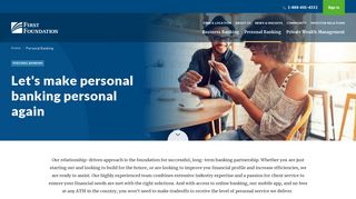 
                            3. Personal Banking Accounts & Services | First Foundation Bank