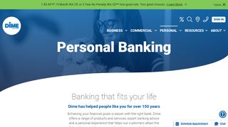 
                            3. Personal Banking | Dime Community Bank
