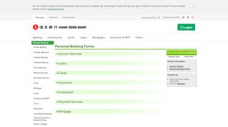 
                            11. Personal Banking Forms - Hang Seng Bank