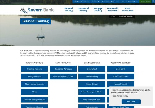
                            4. Personal Banking | Online, Loans, Deposits | Severn Savings Bank