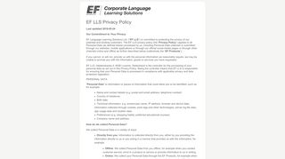 
                            5. personal data - EF English Live