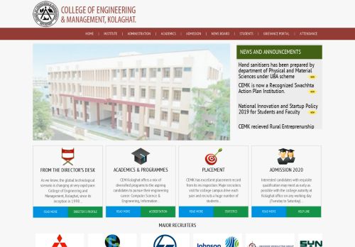 
                            9. Personal Details - College of Engineering and Management, Kolaghat