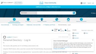 
                            9. Personal Directory - Log In - Cisco Community