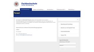 
                            5. Personal | FHPol Brandenburg