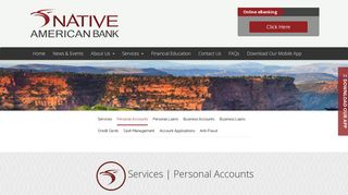 
                            12. Personal Financial Services | Native American Bank
